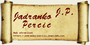 Jadranko Perčić vizit kartica